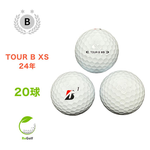 【中古】 ロストボール ブリヂストン ツアーB TOUR B XS コーポレートカラー 2024年モデル 20球 Bランク ゴルフボール リゴルフ